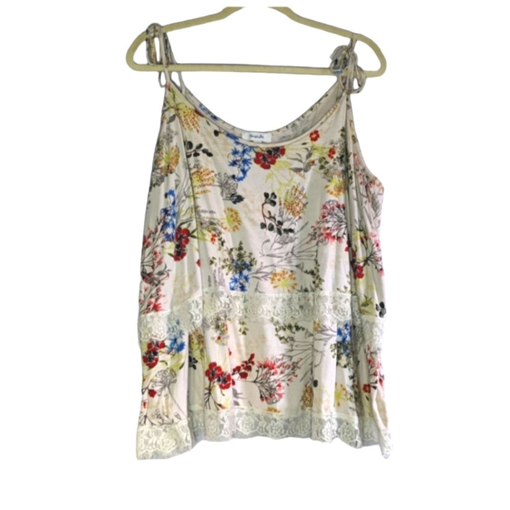 *Simply Be Fringe Trim Swing Tank Sz 22